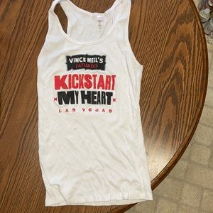 Mötley Crüe Vince Neil’s Kickstart my heart Las Vegas tank top.
